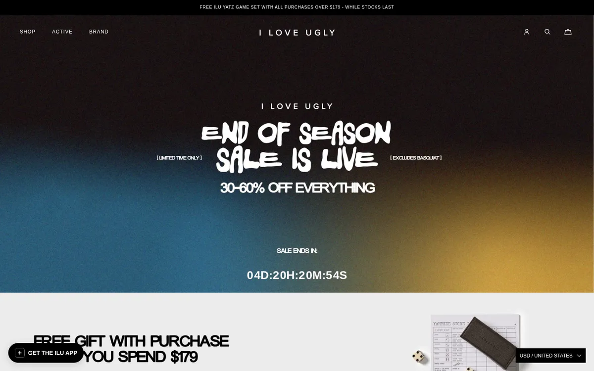 I Love Ugly website screenshot