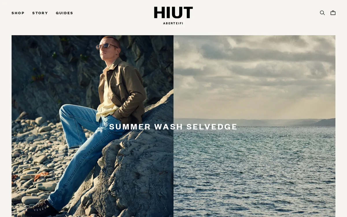 Hiut Denim Co. website screenshot